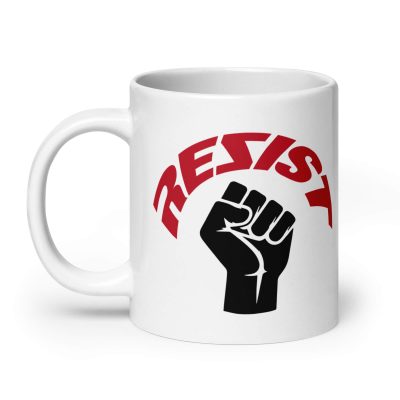 Rezist Fist Mug Side
