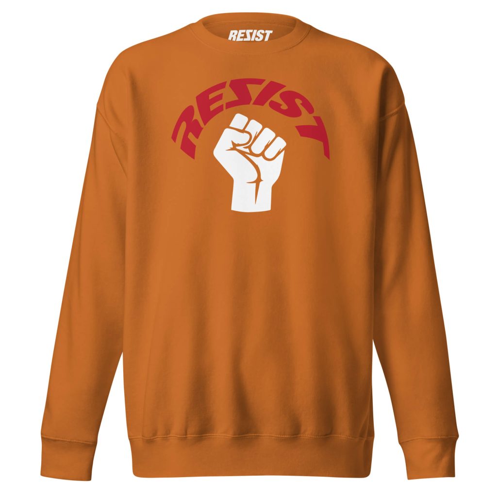 Rezist Fist Sweatshirt Adobe Front